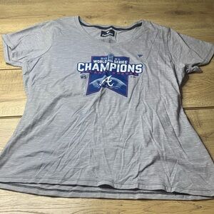 Fanatics Womens Atlanta Braves 2021 World Series Champions 2021 T Shirt Size XL